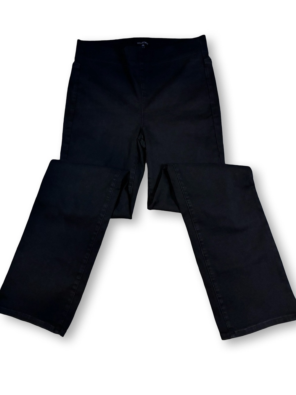 New Sculpt-Her By NYDJ Black Jeans Straight Leg Everyday Basic Size S